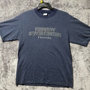 Vintage 90s Rudman Sportswear TShirt Kennedy Space Center Florida Men's Sz Large